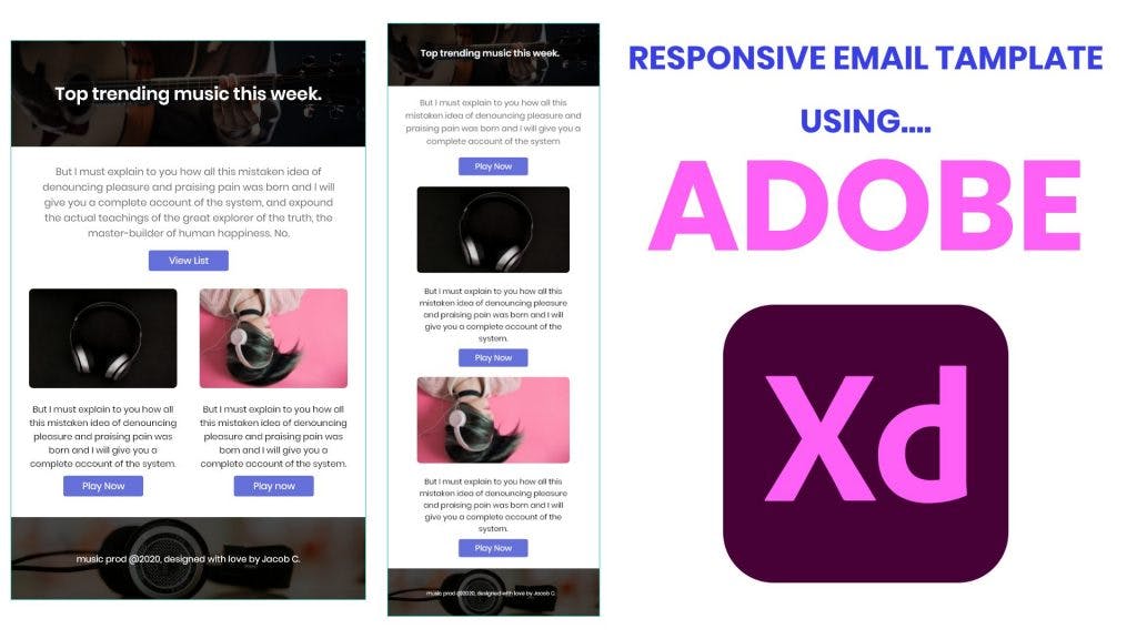 How to design a responsive email in Adobe XD